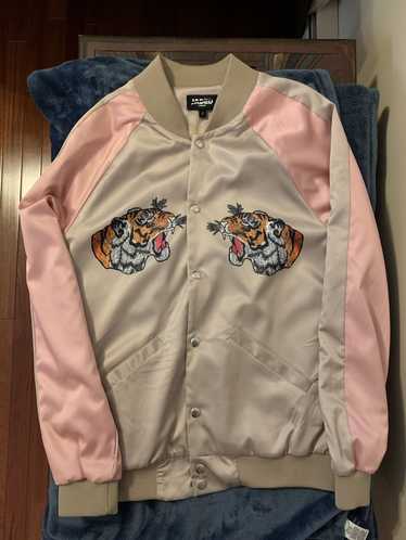 Jaded London Tiger Souvenir Jacket Pink Tan