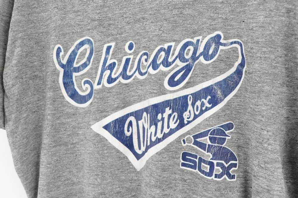 Vintage Vintage 80s White Sox Spell Out Thin Soft… - image 4