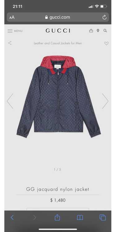 Gucci Appliquéd Wool Varsity Jacket in Blue for Men