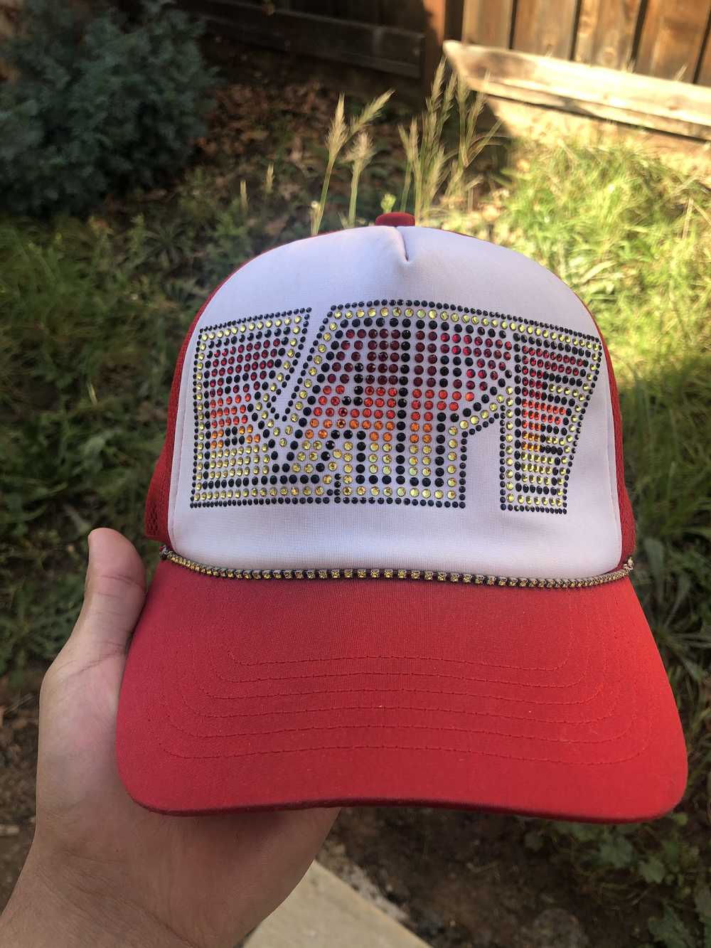 Bape Bape Kiss Swarovski Trucker Hat Ian Connor - image 11