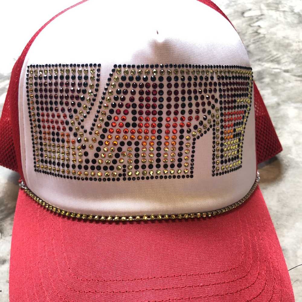 Bape Bape Kiss Swarovski Trucker Hat Ian Connor - image 2