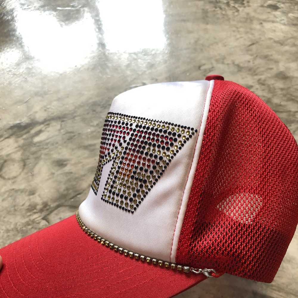 Bape Bape Kiss Swarovski Trucker Hat Ian Connor - image 3