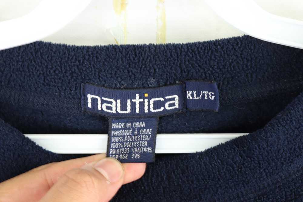 Vintage Vintage 90s Nautica Patch Fleece Crewneck… - image 6