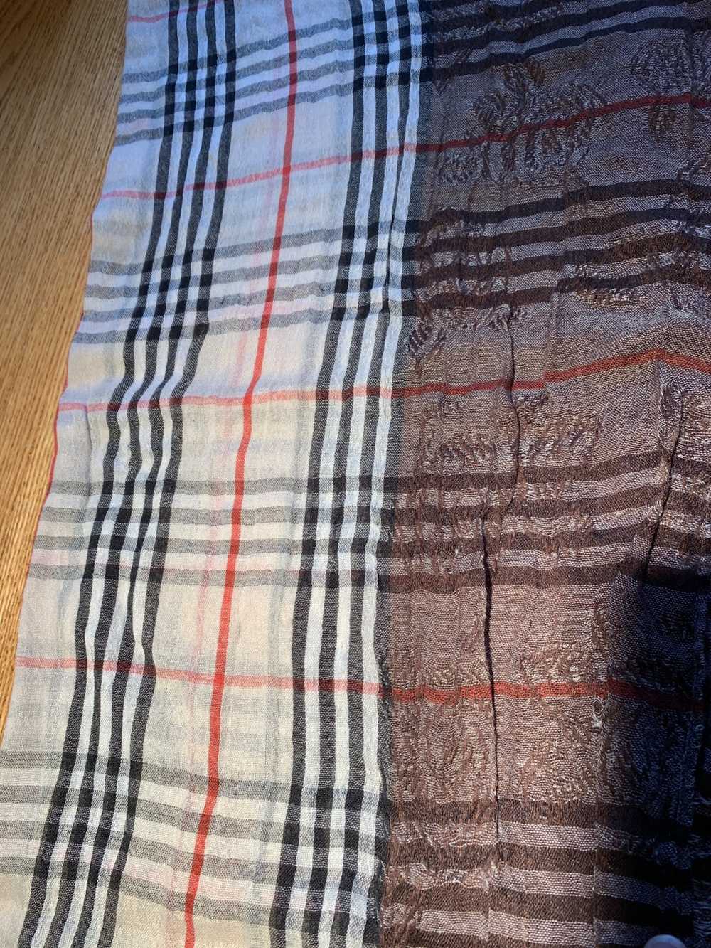 Burberry Rare double pattern Burberry scarf - image 3