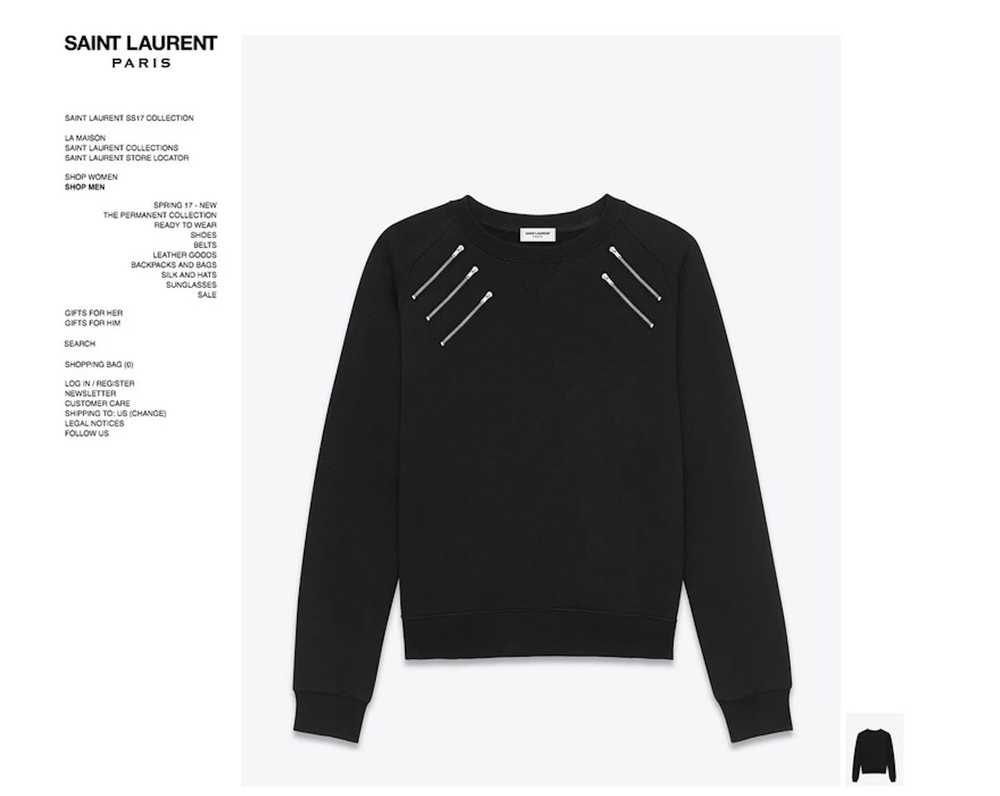 Saint Laurent Paris Saint Laurent 5 zip sweater - image 9