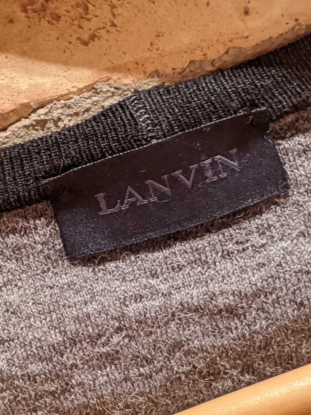 Lanvin Lanvin Alpaca / Silk Cardigan Grey Blue Si… - image 4