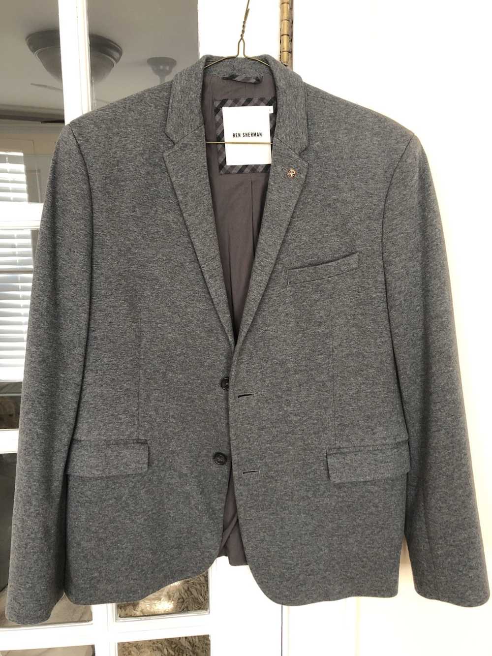 Ben Sherman Grey Jersey Blazer - image 1