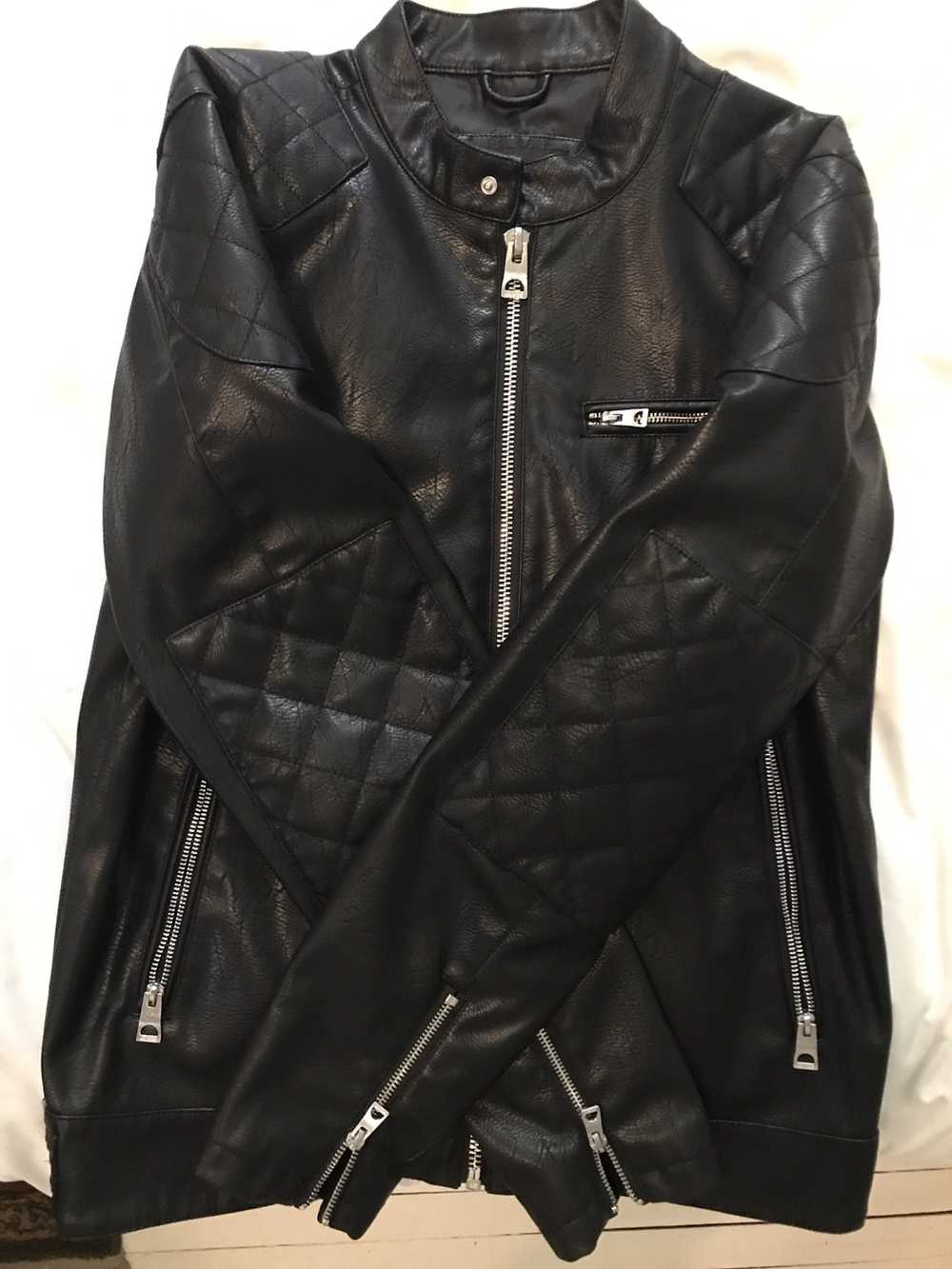 Guess Guess Leather Jacket Black - image 3