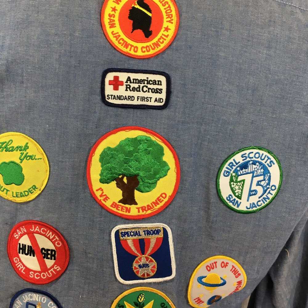Dickies 80's Dickies Girl Scouts Patches CHAMBRAY… - image 2