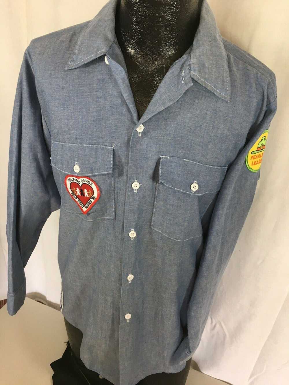 Dickies 80's Dickies Girl Scouts Patches CHAMBRAY… - image 6