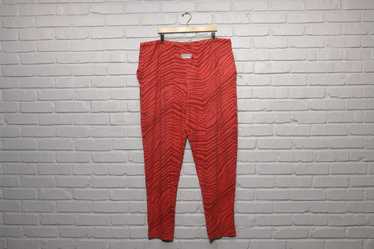 90s red zubaz striped pants size xl - image 1