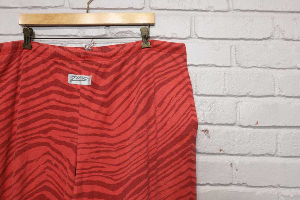 90s red zubaz striped pants size xl - image 2