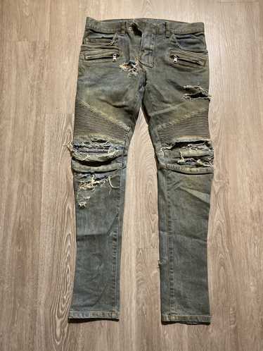 Balmain Distressed denim