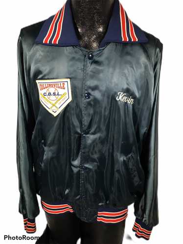 Vintage Letterman Varsity Jacket West Orange Womens L 42 Blue Leather  Monogram