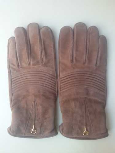 Gucci × Vintage GUCCI Gloves Suede Leather Size 1… - image 1