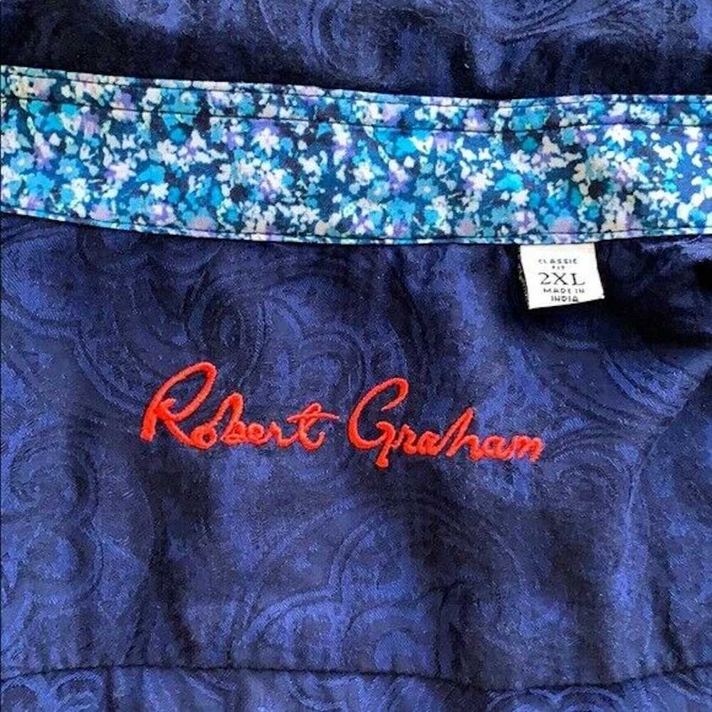 Robert Graham Robert Graham 2XL Blue Paisley Shir… - image 2