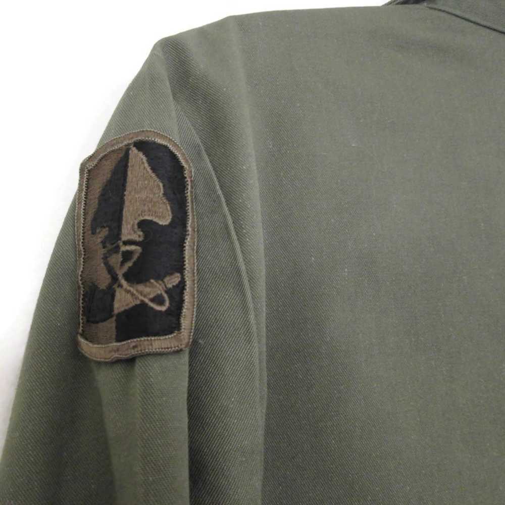 Vintage vintage green army jacket size small unif… - image 3