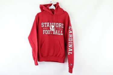 Vtg Y2K NCAA Stanford University Printed Champion Hoodie 