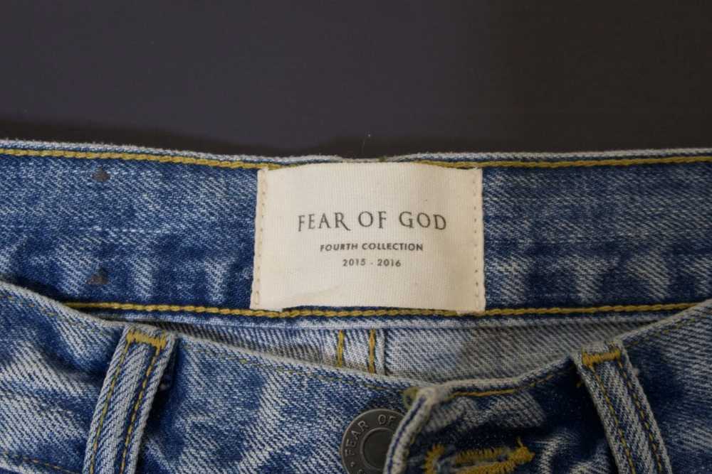 Fear of God 4th collection indigo distressed jeans - image 2