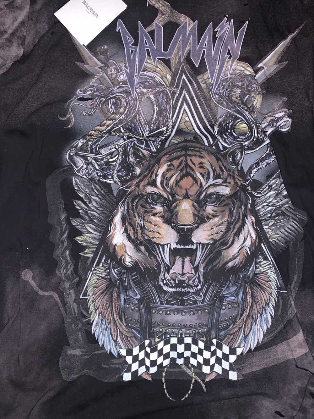 Balmain Balmain Oversized Tiger Print T-shirt - image 2