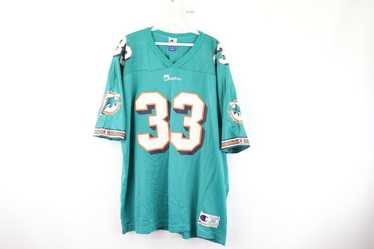 REEBOK VINTAGE NFL MIAMI DOLPHINS # 55 JUNIOR SEAU WHITE JERSEY SZ XL