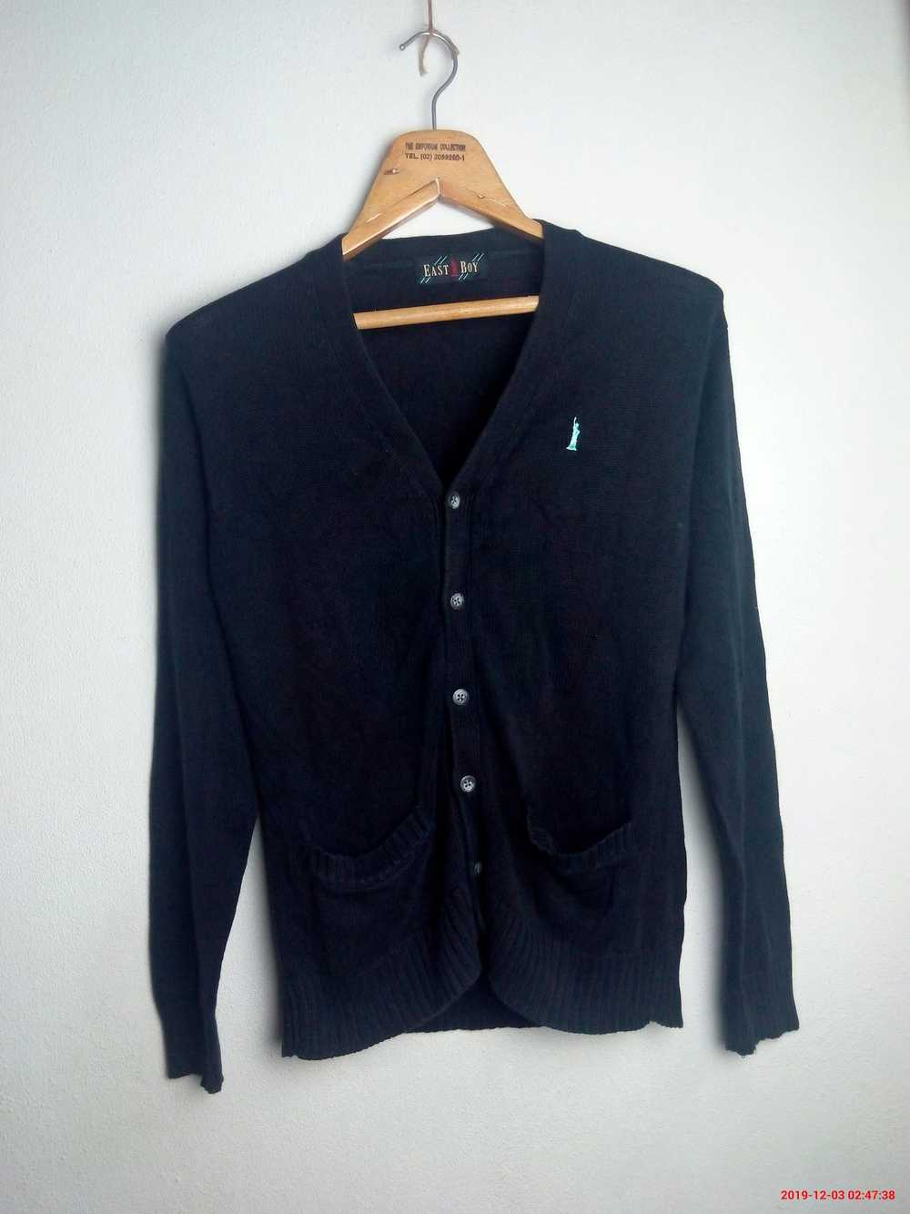 Vintage East boy cardigan sweater knit - image 1