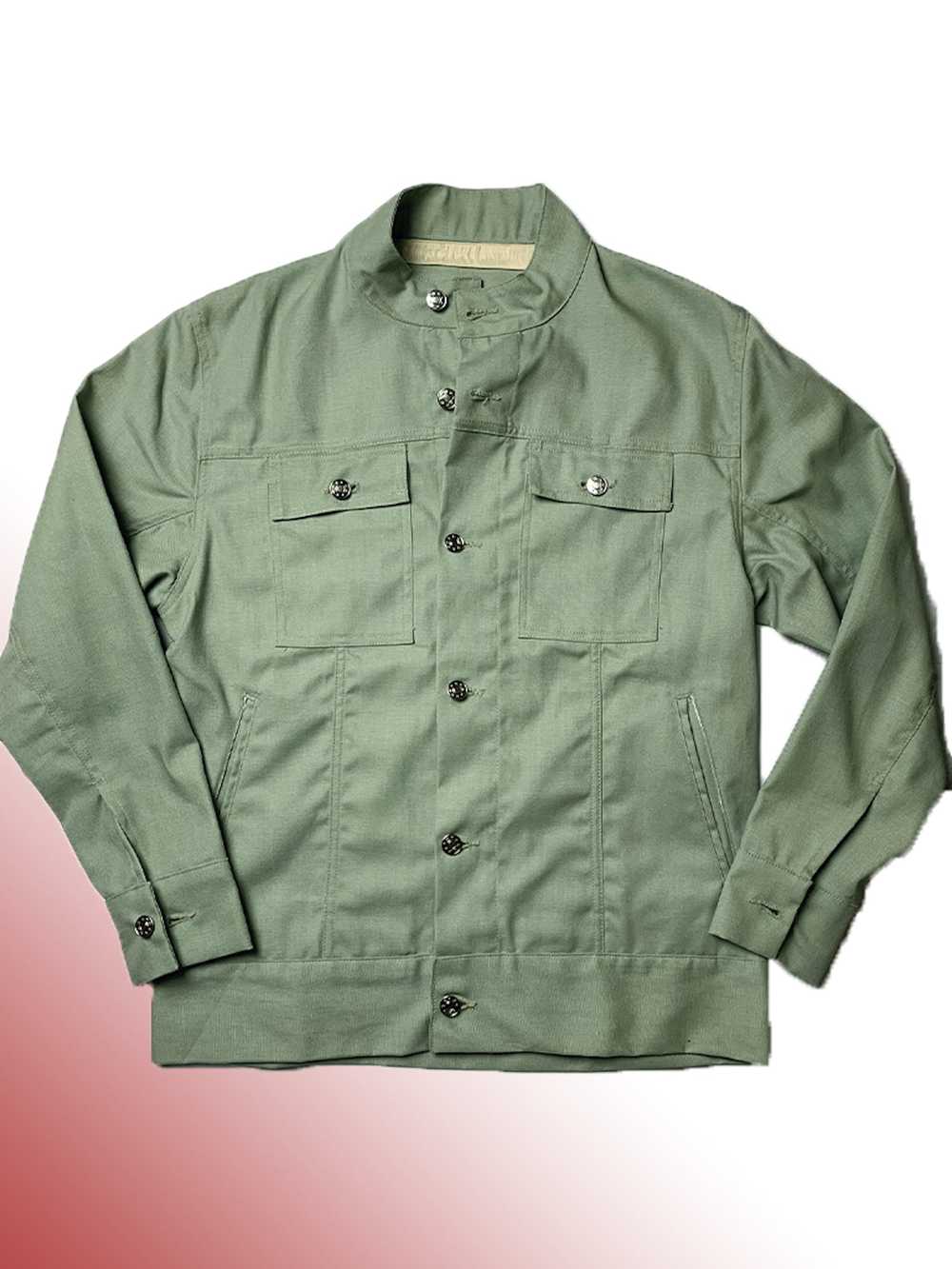 Eckhaus Latta Sage Green Military Shirt Jacket - image 1