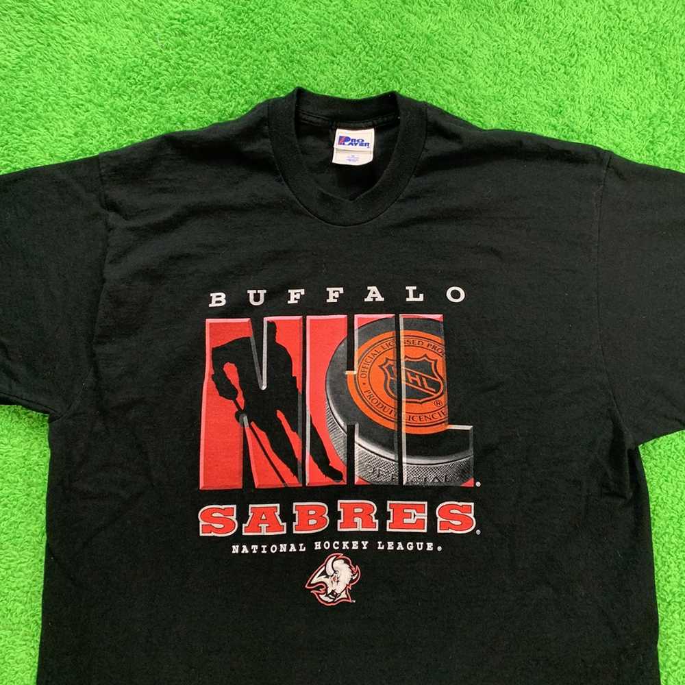 Vintage NHL (Bulletin Athletic) - Buffalo Sabres Single Stitch T-Shirt  1990s Large – Vintage Club Clothing