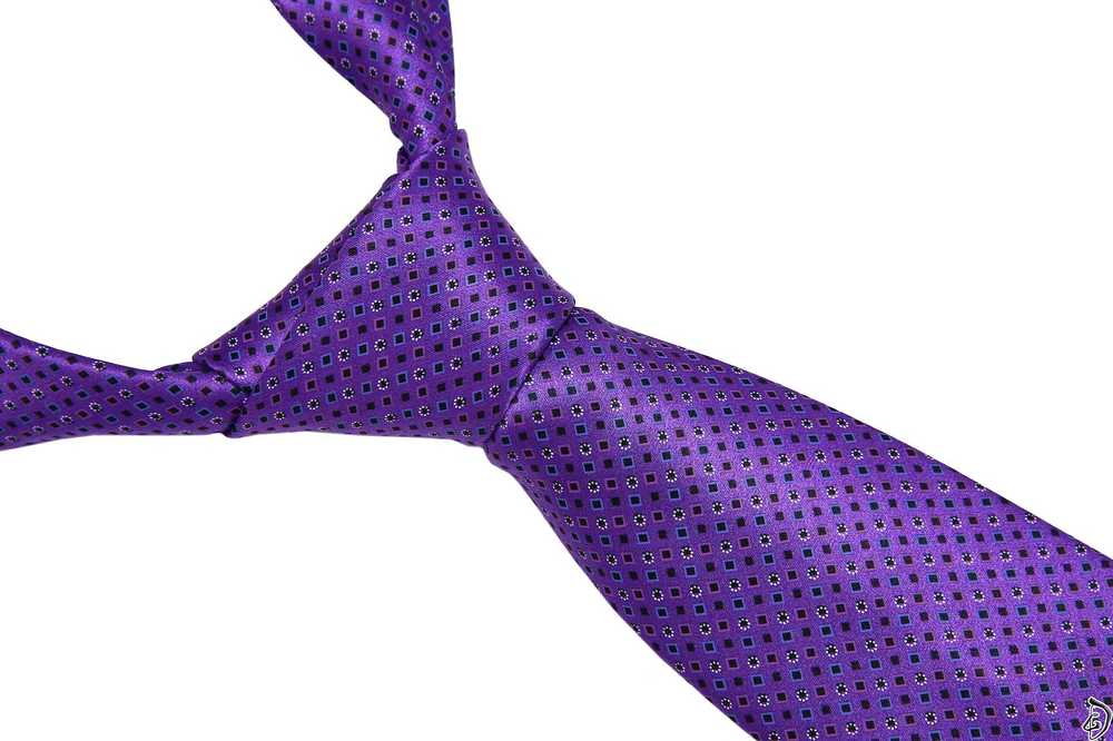 Brioni 230$ Brioni Tie 100% Silk Handmade Purple … - image 1