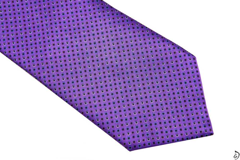 Brioni 230$ Brioni Tie 100% Silk Handmade Purple … - image 3