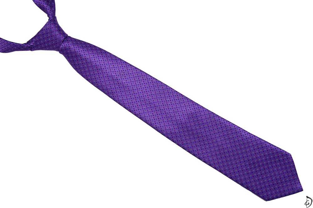 Brioni 230$ Brioni Tie 100% Silk Handmade Purple … - image 4