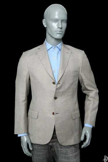 Brioni 21000$ Brioni 48 suit Linen Wool Silk Beige