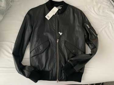 Vince Vince Black Leather bomber jacket - image 1