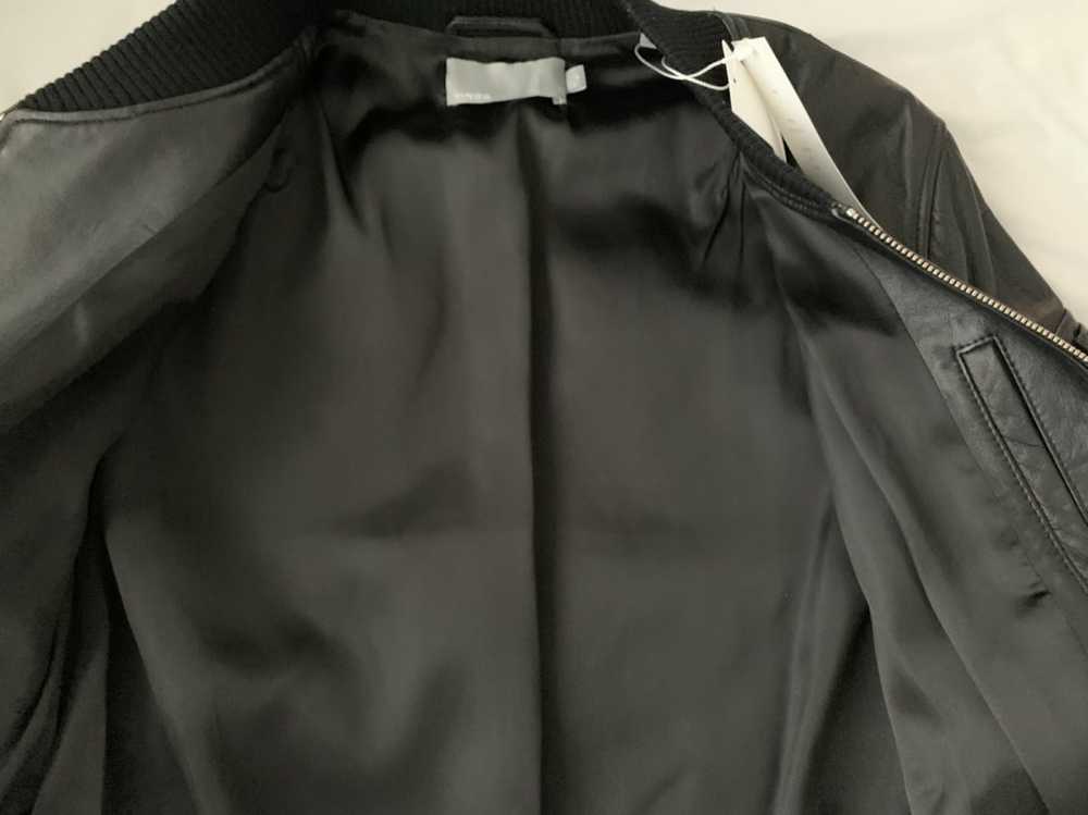 Vince Vince Black Leather bomber jacket - image 2