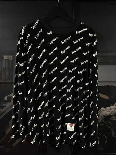 Supreme Supreme Velour Diagonal Logo Repeat Top L… - image 1