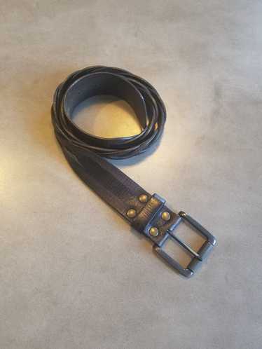 Old Navy Leather Belt Men´s Heavy Leather Belt Nicklel Brass