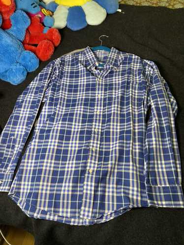 Men's Burberry Cotton Classic Long Sleeves Shirt Blue 39911601 US XXL