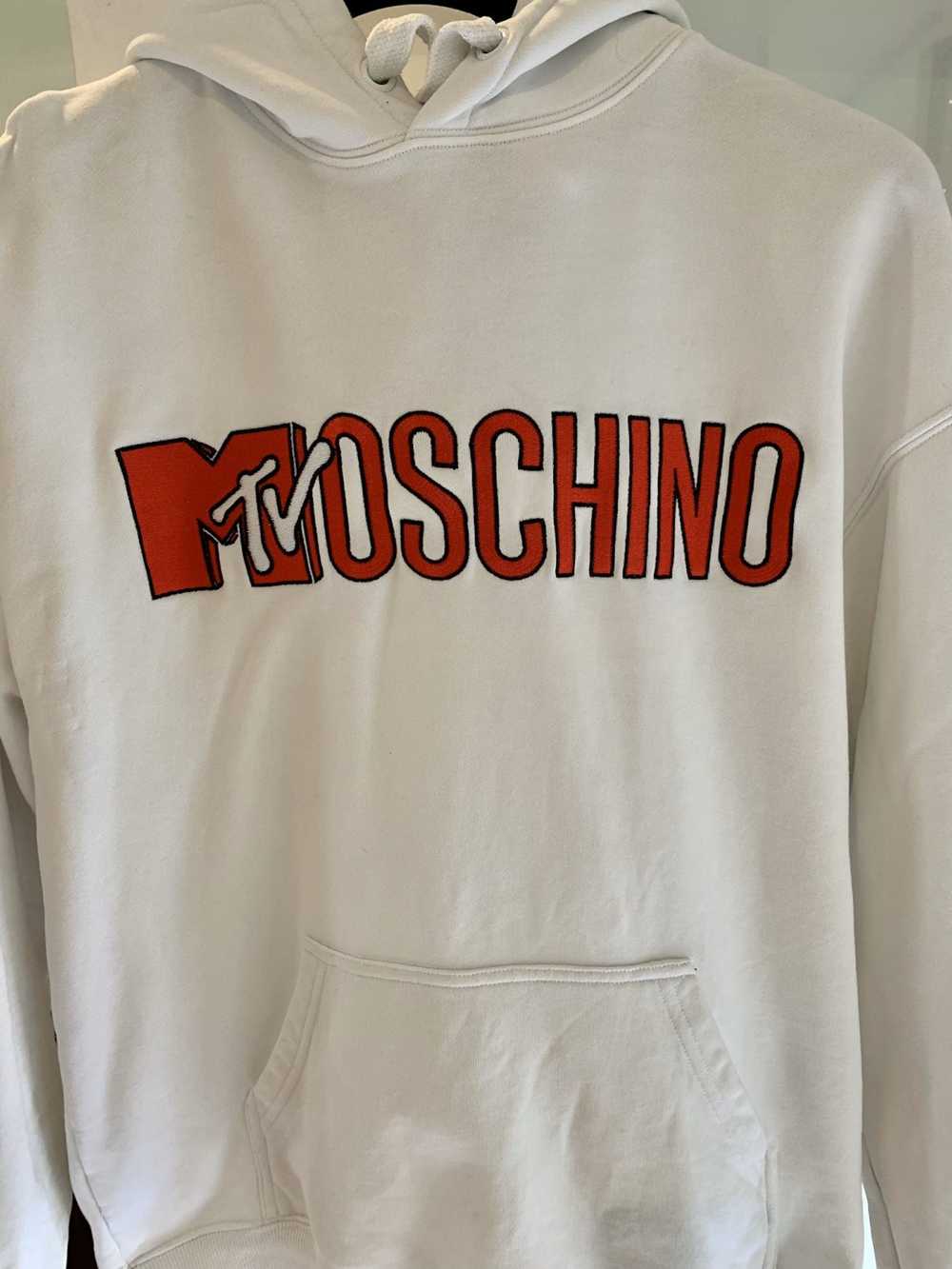 H&M × Moschino Moschino x H&M MTV White hoodie - image 2