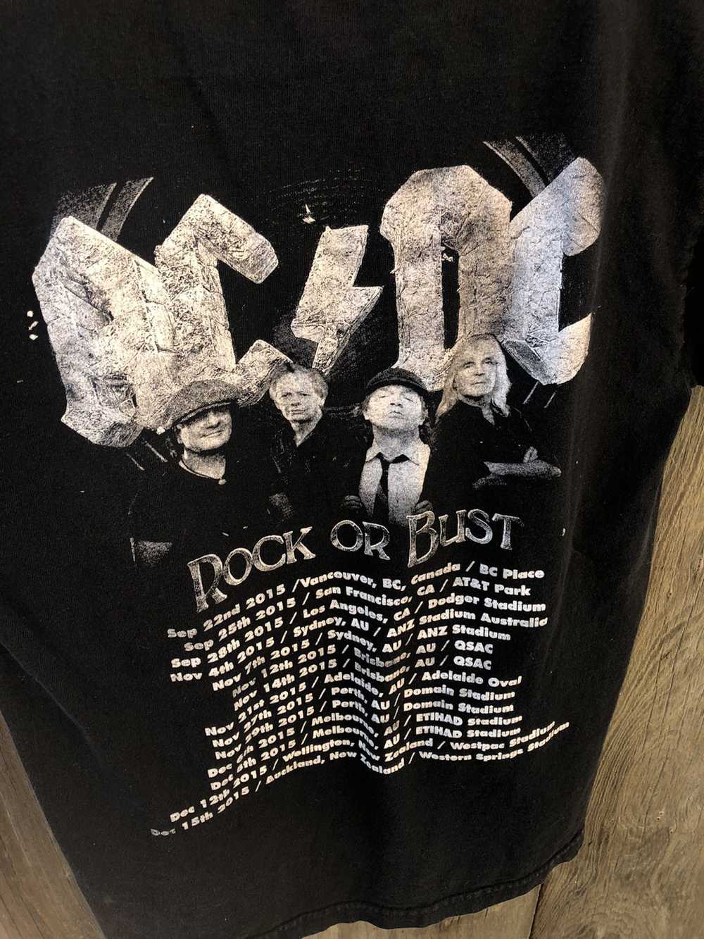 Vintage AC/DC “ROCK OR BUST” 2015 TOUR - image 3