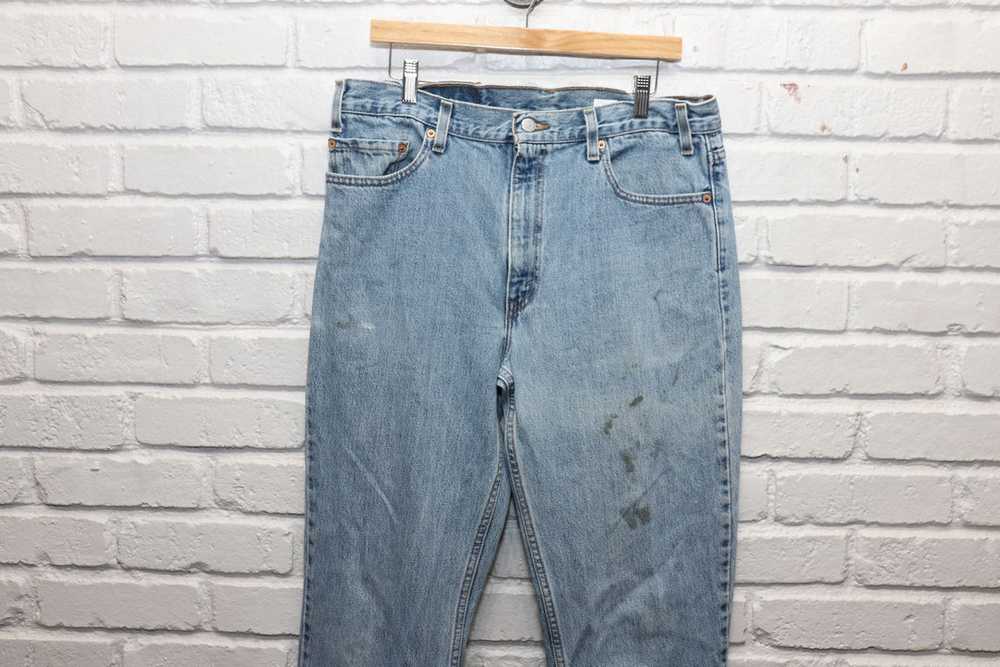 90s levis 512 stained denim jeans size 35/36 - image 2