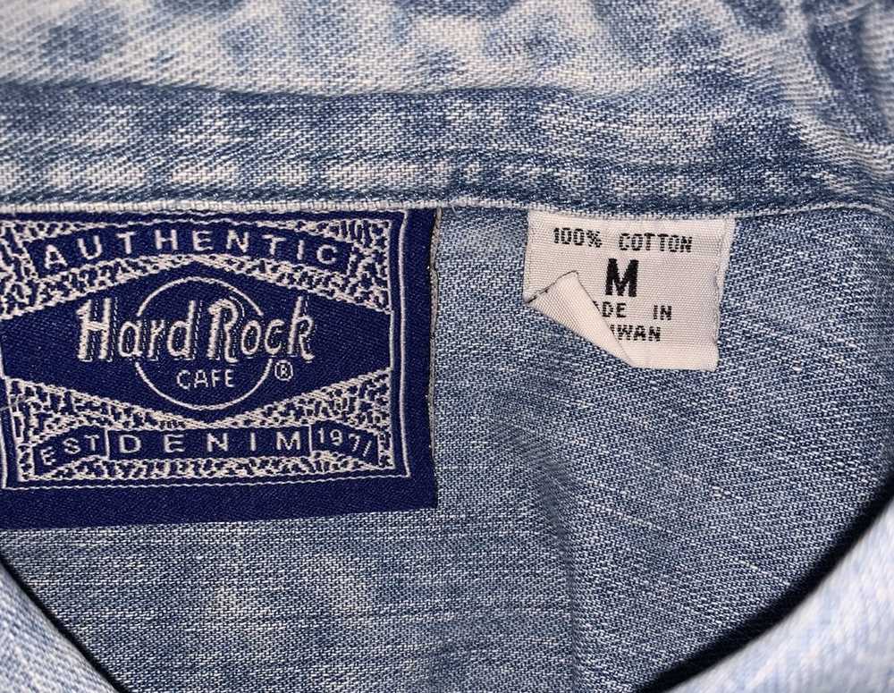 Hard Rock Cafe × Vintage Hard Rock Denim shirt 🇰… - image 5