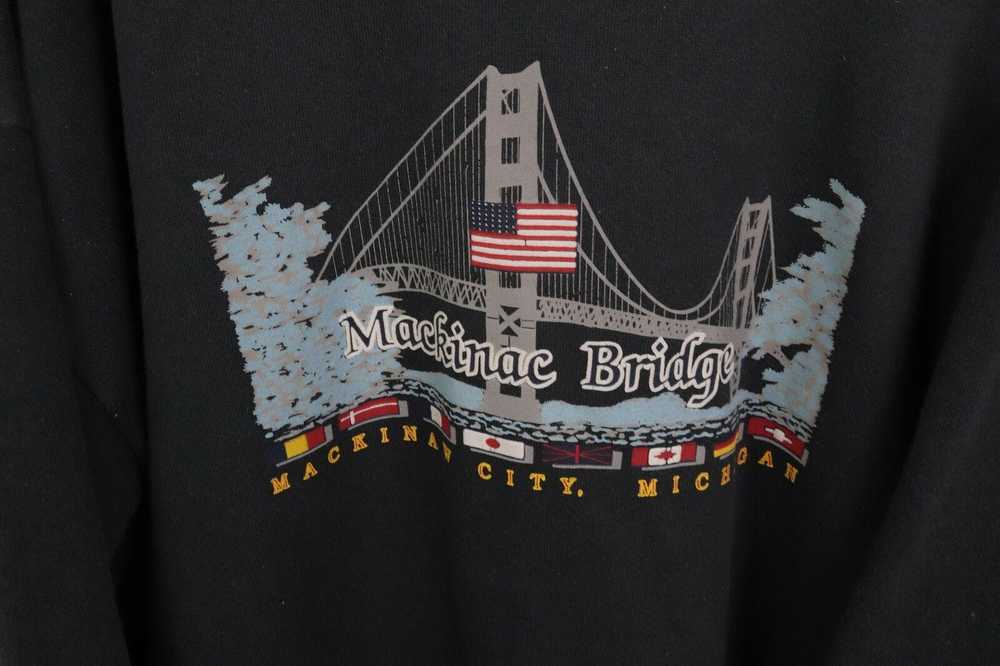 Vintage Vintage 90s Mens XL Mackinac Bridge Sweat… - image 5