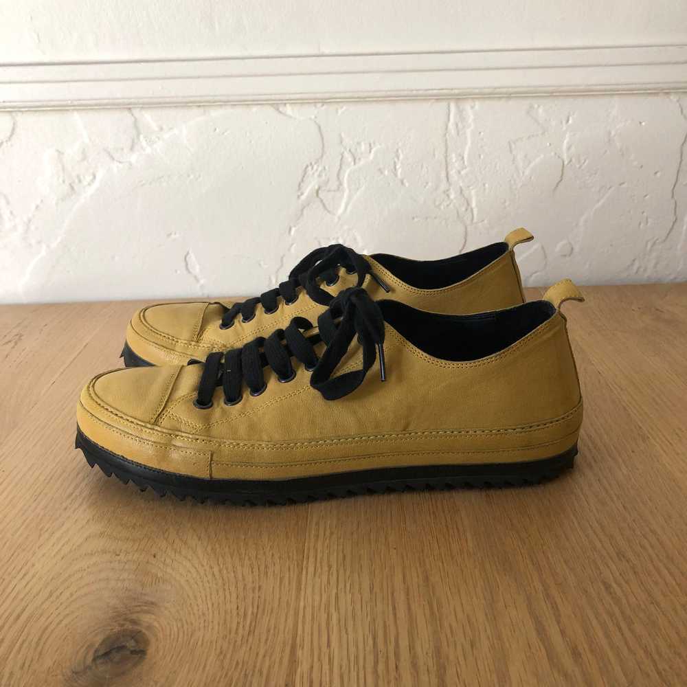 Ann Demeulemeester Scamosciatio Low Top Yellow Le… - image 6