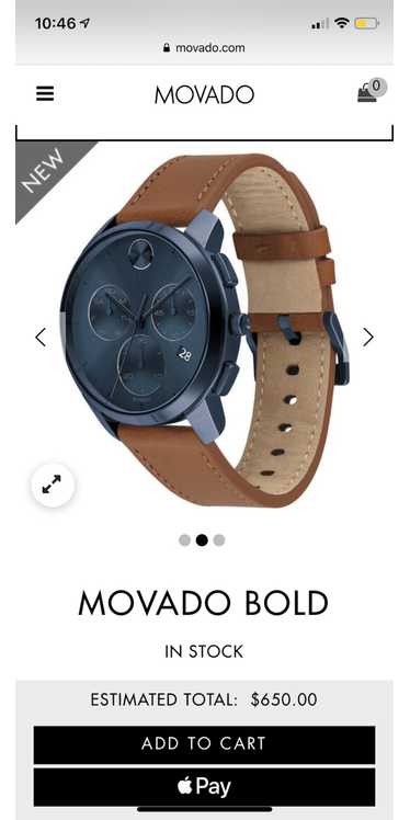 Movado Movado BOLD, 42 mm blue ion-plated stainles