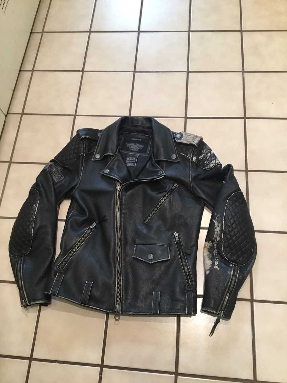 Harley Davidson Harley Davidson Quilted Biker Cow… - image 3