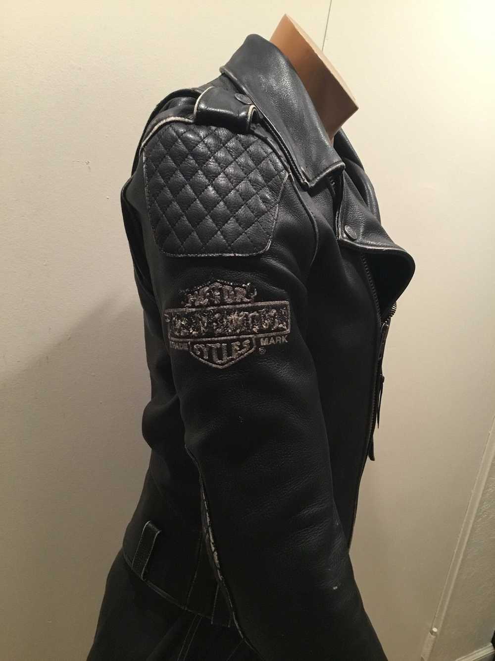 Harley Davidson Harley Davidson Quilted Biker Cow… - image 9