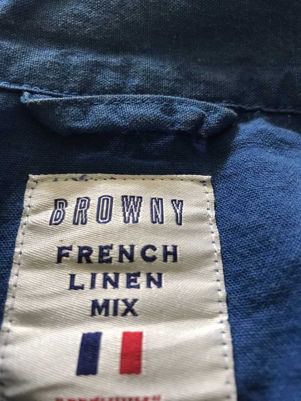 Japanese Brand ( Fit M) Browny French Linen Mix B… - image 7