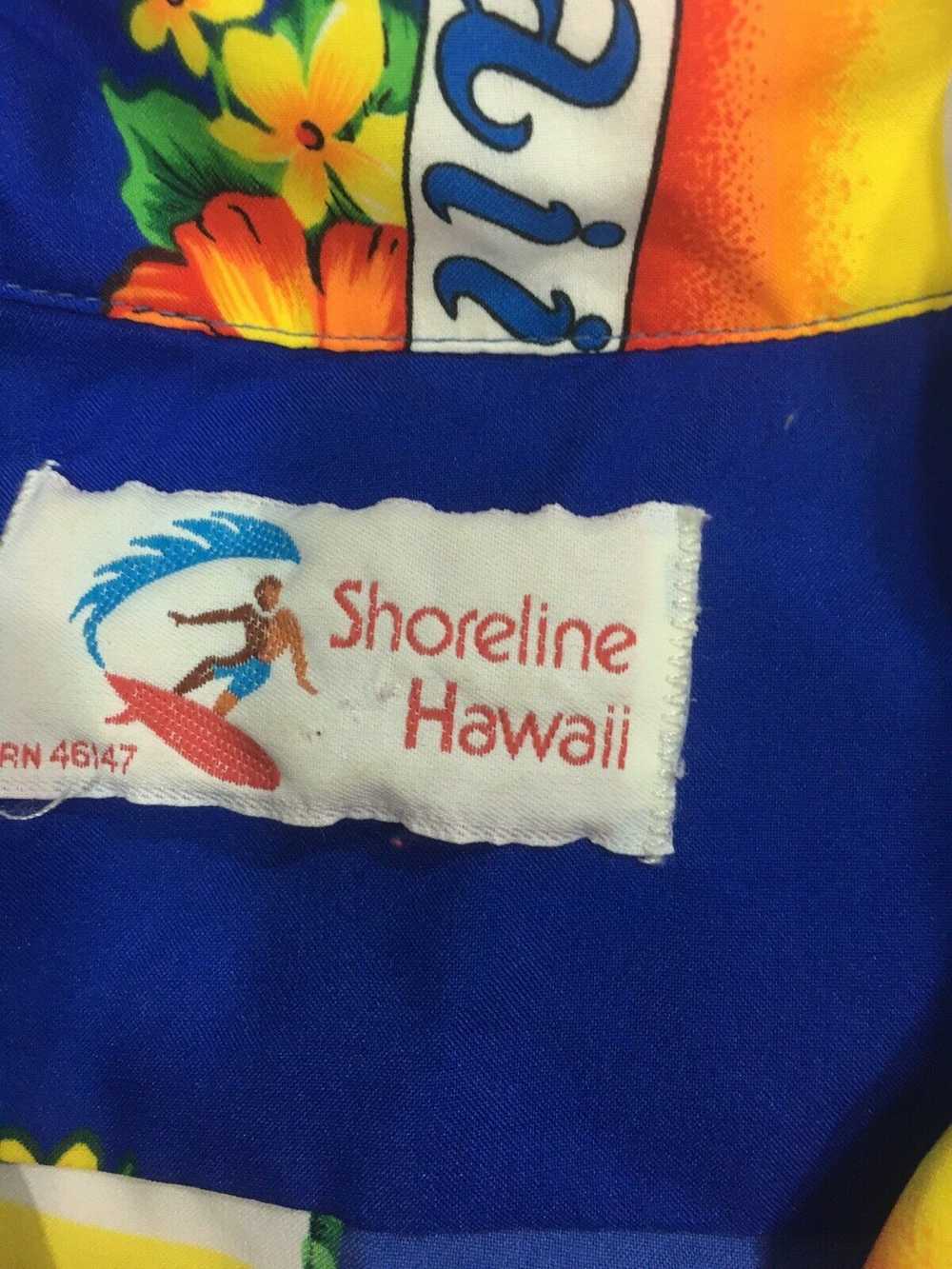 Other Vintage 80's Shoreline Hawaii Men Blue Hawa… - image 2