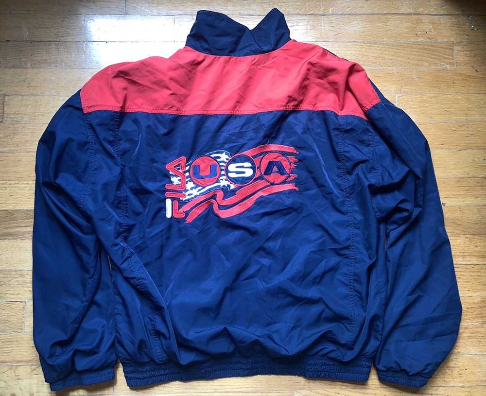 Vintage Vtg Fila Jacket Team USA Windbreaker - image 2