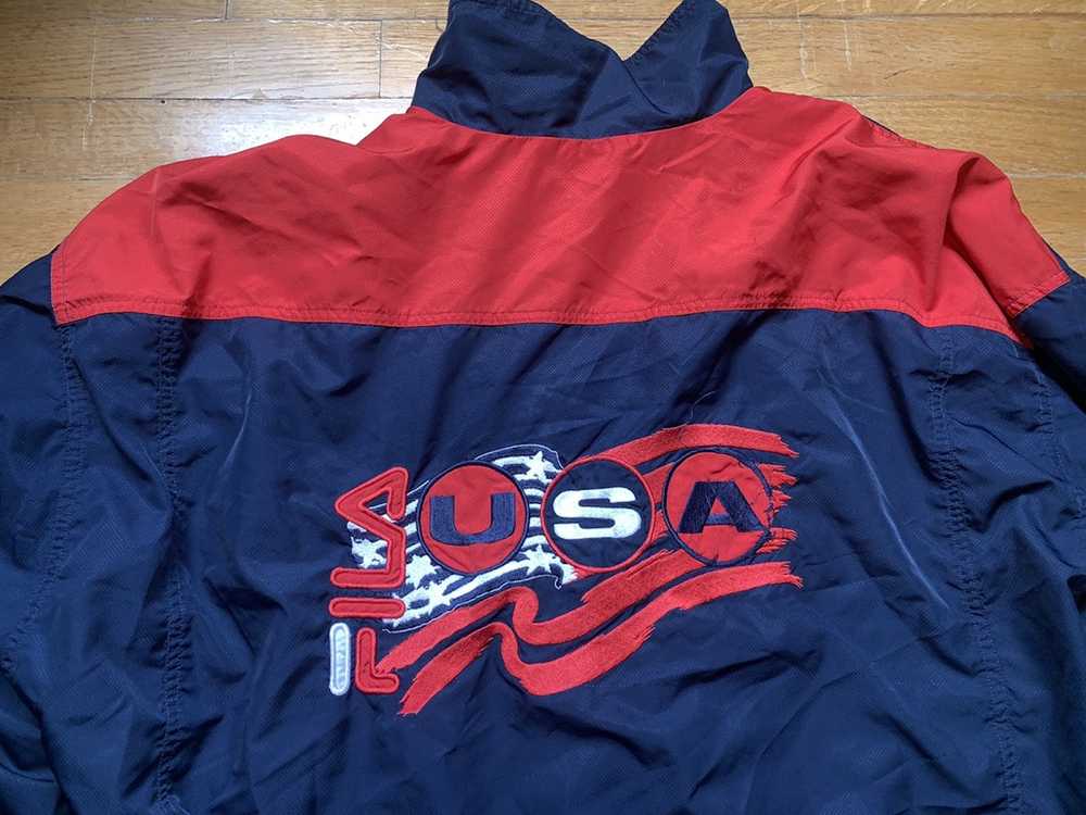 Vintage Vtg Fila Jacket Team USA Windbreaker - image 3